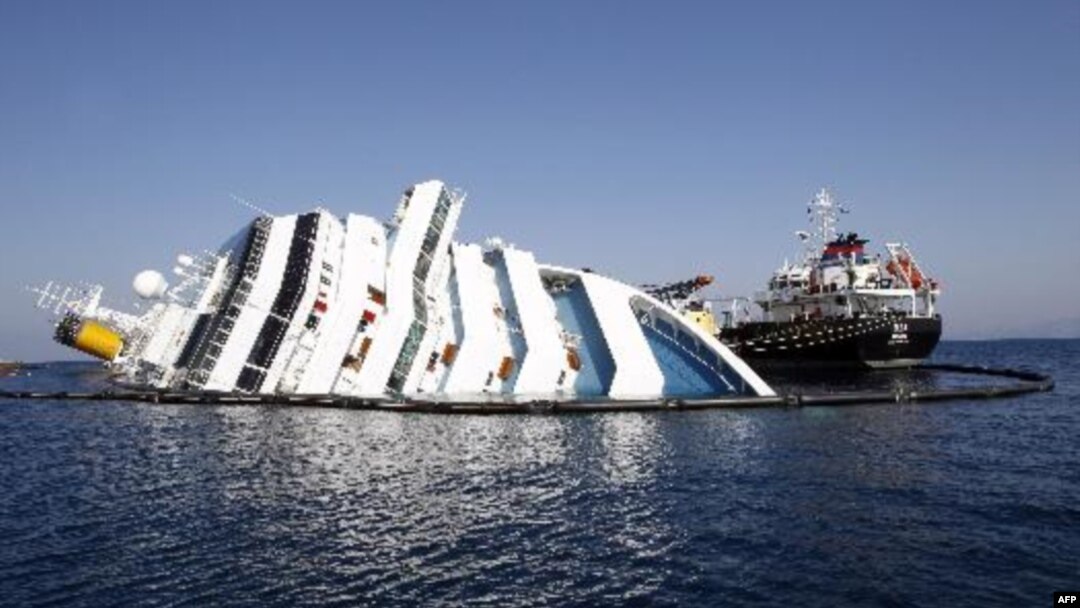 Con tàu Costa Concordia bị lâm nạn gần đảo Giglio của Italia