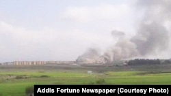 Smoke billowing out of Kilinto prison on September 3, 2016. 