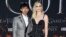 FILE - Actress Sophie Turner, right, and boyfriend musician Joe Jonas attend HBO's "Game of Thrones" final season premiere at Radio City Music Hall in New York. 