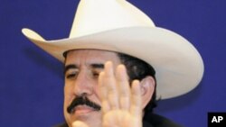 Deposed Honduran President Manuel Zelaya