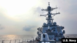 미 해군 알레이 버크급 미사일 구축함인 벤폴드함 (자료사진)