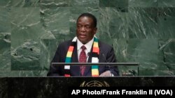 VaEmmerson Mnangagwa vari kuUnited Nations General Assembly