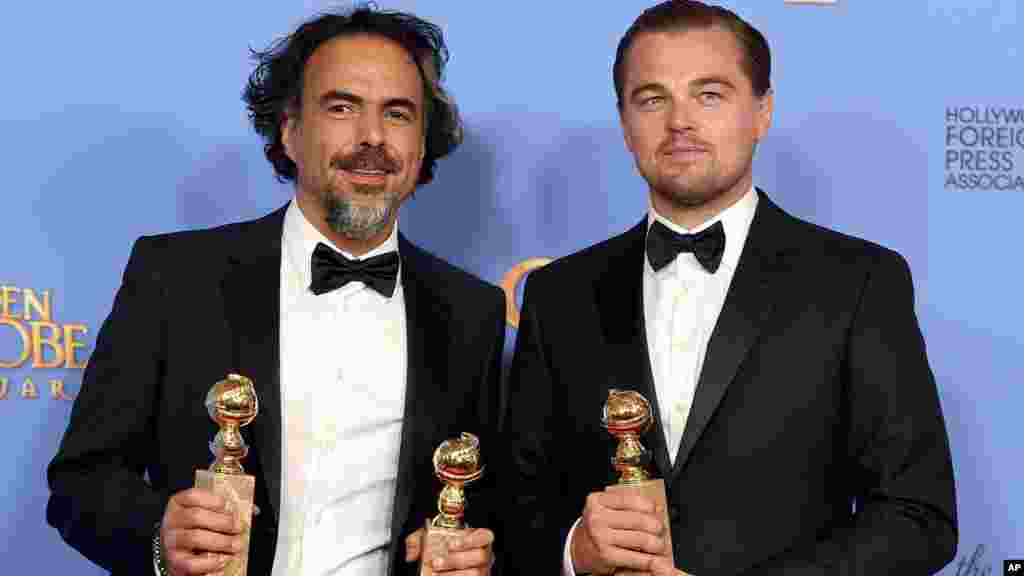 Alejandro Gonzalez Inarritu(ጸጋማይ) ን Leonardo DiCaprio (የማናይ) ተሸለምቲ መበል 73 ጎልደን ግሎፕ ብዝበለጸ ተዋሳእቲ