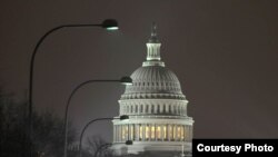 Street lamps in Capitol Hill area of Washington, D.C.