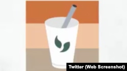 社交媒體推特推出在線民主運動“奶茶聯盟”的表情符號。（2021年4月8日）