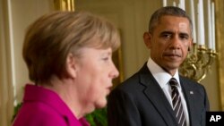 ປ. Obama ກັບ ທ່ານນາງ Merkel ສົນທະນາກັນເລື້ອງຢູເຄຣນ