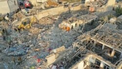 Gəncə şəhəri raket zərbəsindən sonra