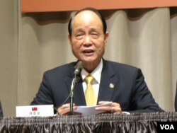 海基會董事長林中森(美國之音申華拍攝）