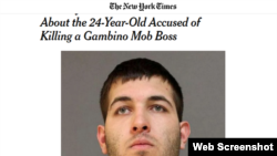 Báo New York Times đăng tin nghi phạm Anthony Comello bị bắt.
