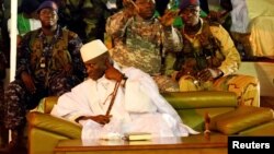 Le président Yahya Jammeh lors d'une réunion à Banjul, Gambie, le 29 novembre 2016.