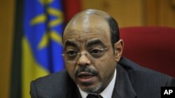 Ethiopian Prime Minister Meles Zenawi (file photo)