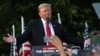 FILE - The 2024 political platform released July 9 by the Republican National Committee largely aligns with the policies and agenda of former U.S. President Donald Trump, seen speaking here at a campaign rally in New York on May 23, 2024.