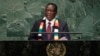 Zimbabwe President Emmerson Mnangagwa at United Nations General Assembly