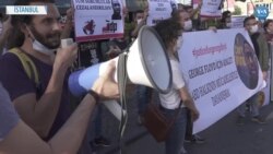 İstanbul’da Floyd İçin Trump Towers Önünde Protesto