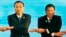 FILE - In this Sept. 7, 2016, photo, Chinese Premier Li Keqiang (L) and Philippine President Rodrigo Duterte link arms during an ASEAN summit in Vientiane, Laos. After lashing out at longtime ally America, Duterte is making a state visit to China in an apparent charm offensive.