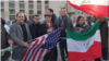 U.S. Ambassador to Germany Richard Grenell joins Iranian activists protesting the 40th anniversary of Iran’s Islamic Revolution at a rally near the Brandenburg Gate in Berlin, Feb. 10, 2019.