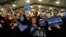 Supporters cheer as Democratic presidential candidate, Sen. Bernie Sanders, I-Vt., arrives during a rally on March 11, 2016 in Summit, Ill.
