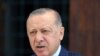 Turkey's President Recep Tayyip Erdogan speaks to the media after Friday prayers, in Istanbul, Aug. 20, 2021. 