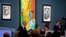 Buyers and attendees mingle during an auction of Pablo Picasso's master works at the Bellagio hotel and casino, Oct. 23, 2021, in Las Vegas.