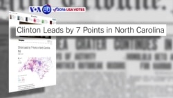 VOA60 Elections - NYT: Hillary Clinton has a seven-point lead over Donald Trump in North Carolina