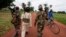 FILE - Members of a rebel group are seen in the town of Bria, Central African Republic, July 15, 2013.