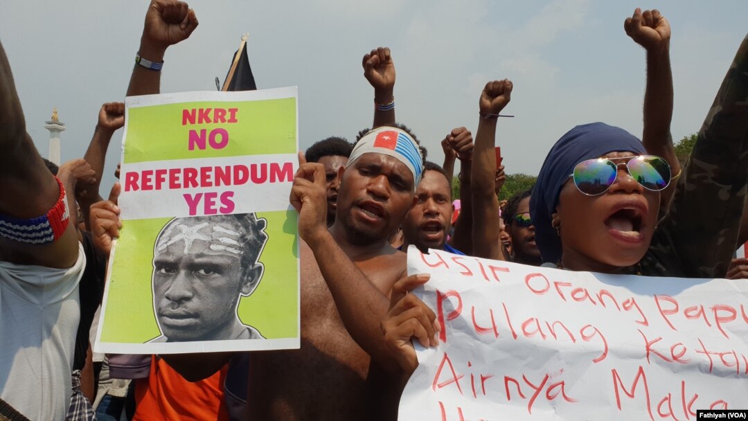 Protes Rasisme Depan Istana, Mahasiswa Papua Tuntut Kemerdekaan