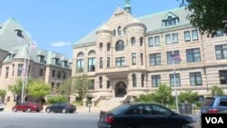 City Hall of Lowell is led by nine city councilors, including the mayor, who oversee development plans in the city where more than 30,000 Cambodians live.