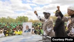 President Robert Mugabe campaigning in Mashonaland Central Province
