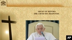 A screen grab from a section of the Vatican website entitled "ABUSE OF MINORS. THE CHURCH'S RESPONSE"