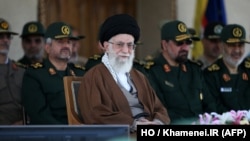 အီရန်ဘာသာရေးခေါင်းဆောင် Ayatollah Ali Khamenei 
