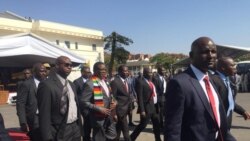 UMongameli Emmerson Mnangagwa efika koBulawayo