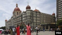 Hotel Taj Mahal di kota Mumbai, India yang menjadi sasaran serangan teroris dua tahun lalu.