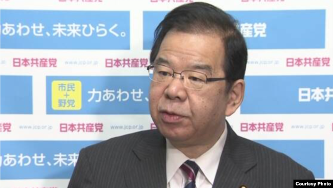 日本共产党委员长志位和夫(志位和夫推特截图)