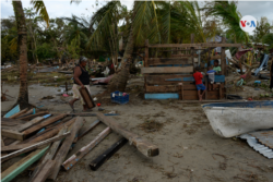 La tormenta tropical Eta dejó severos daños en su paso por Nicaragua. [Foto Houston Castillo/VOA]