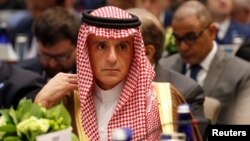 Saudi Foreign Minister Adel Al-Jubeir attends a gathering of foreign ministers aligned toward the defeat of Islamic State at the State Department in Washington, Feb. 6, 2019.