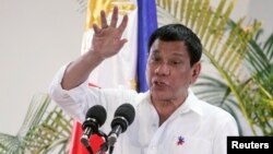 Tổng thống Philippines Rodrigo Duterte.