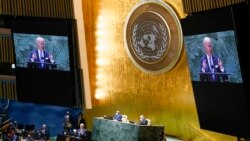 President Joe Biden delivers remarks to the 76th Session of the United Nations General Assembly, Tuesday, Sept. 21, 2021, in New York.