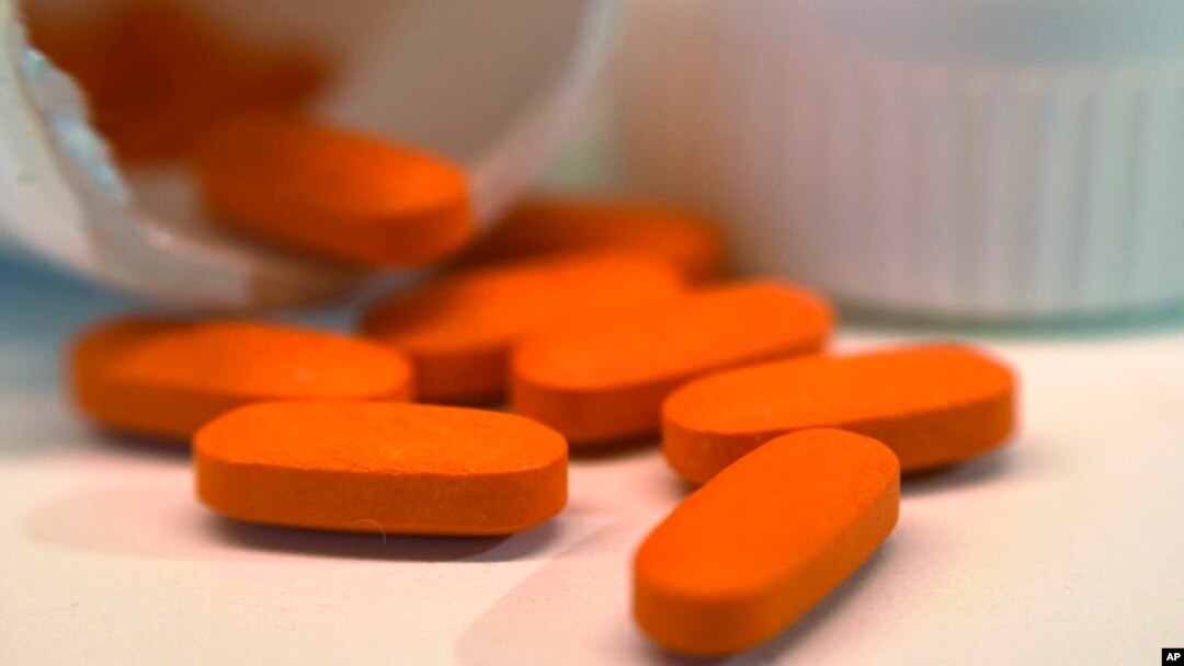 Foto ilutstrasi tablet ibuprofen di New York, 2 November 2017. (Foto: AP/ilustrasi)
