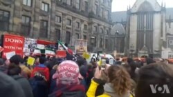 ایرانیان هلند در حمایت از معترضان در ایران: بترسید بترسید، ما همه باهم هستیم