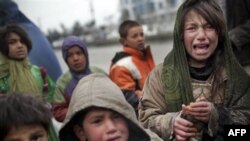 Дети в лагере беженцев. Кабул, Афганистан