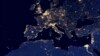 FILE - A nighttime view of Europe and North Africa is seen in a global composite assembled from data acquired by the Suomi National Polar-orbiting Partnership (Suomi NPP) satellite in 2012 and released by NASA Oct. 2, 2014.