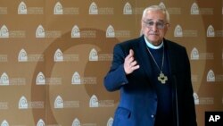 Ketua Konferensi Waligereja Portugal, Uskup José Ornelas berbicara di Lisabon, Senin (13/2). 