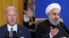 Combinación de fotos en que aparecen el presidente de EE.UU., y Hassan Rouhani, de Irán. [Combo: Karen Sánchez/VOA/AFP]