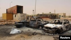 Un attentat-suicide à la voiture a causé des dégâts à un barrage près de Misrata, en Libye, 21 mai 2015.