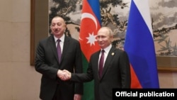 Azərbaycan prezidenti İlham Əliyev və Rusiya prezidenti Vladimir Putin 