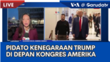 Laporan VOA untuk Garuda TV: Pidato Kenegaraan Trump di Depan Kongres Amerika