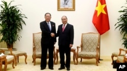 Bộ trưởng Ngoại giao Triều Tiên Ri Yong Ho gặp Thủ tướng Việt Nam Nguyễn Xuân Phúc,1/12/2018