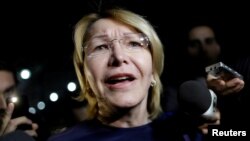 La destituida fiscal por el Gobierno del presidente Nicolás Maduro, Luisa Ortega Díaz.