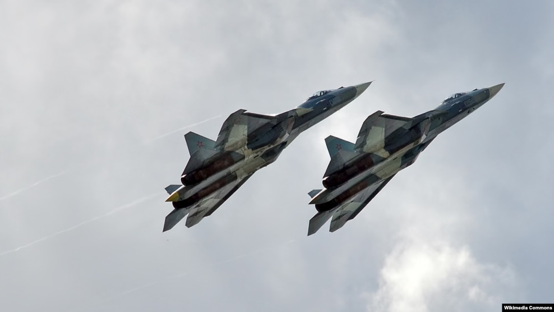 Chiến đấu cơ Sukhoi SU-57. Việt Nam được dự đoán sẽ trở thành khách hàng đầu tiên mua loại máy bay này của Nga.