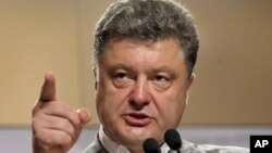 FILE - Ukraine's President-elect Petro Poroshenko. 